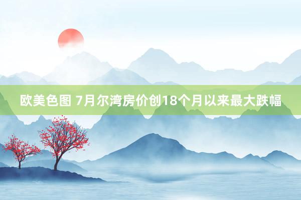 欧美色图 7月尔湾房价创18个月以来最大跌幅