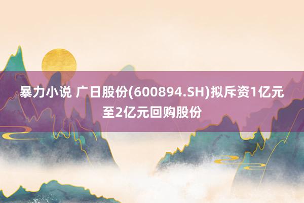 暴力小说 广日股份(600894.SH)拟斥资1亿元至2亿元回购股份