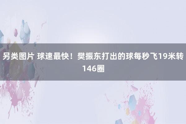 另类图片 球速最快！樊振东打出的球每秒飞19米转146圈