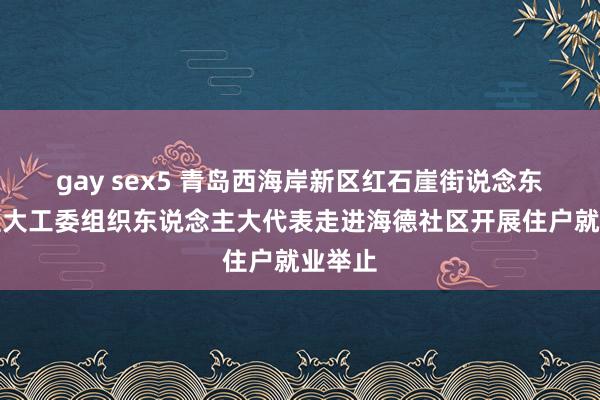 gay sex5 青岛西海岸新区红石崖街说念东说念主大工委组织东说念主大代表走进海德社区开展住户就业举止