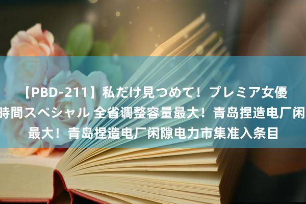 【PBD-211】私だけ見つめて！プレミア女優と主観でセックス8時間スペシャル 全省调整容量最大！青岛捏造电厂闲隙电力市集准入条目