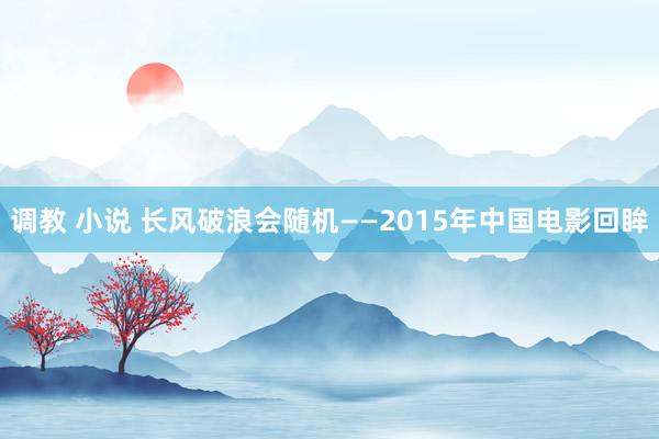 调教 小说 长风破浪会随机——2015年中国电影回眸